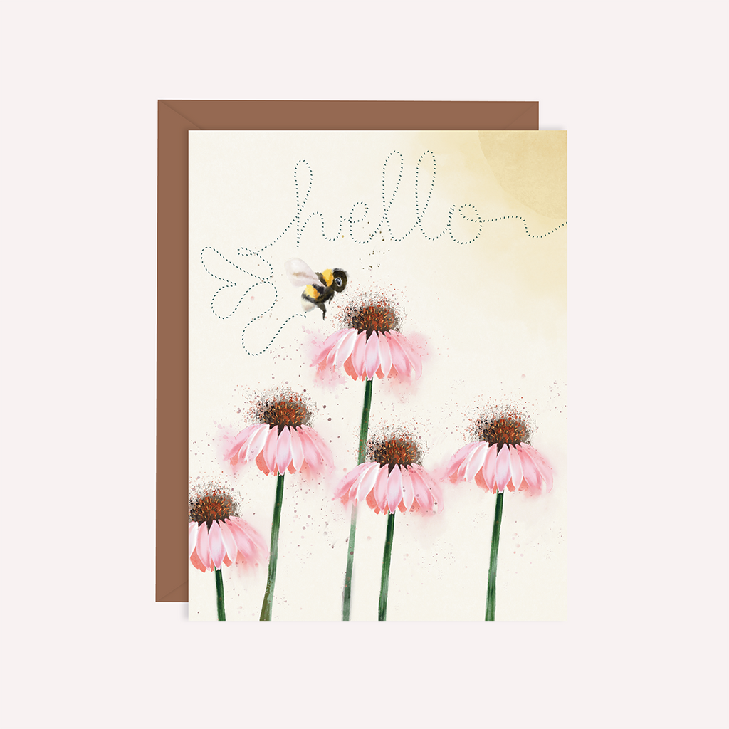 Hello Bee Note Card