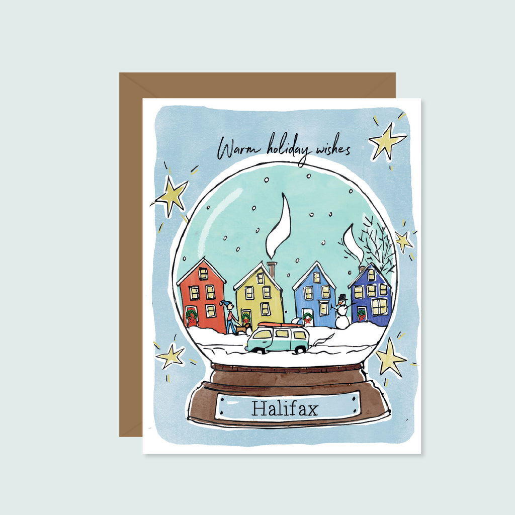 North End Snowglobe | Warm Holiday Wishes